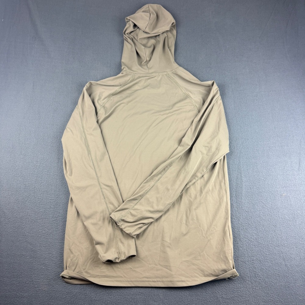 Eddie Bauer Solarfoil Hoodie Men's S Beige Sun Shirt Hiking UPF 50 Quick Dry - Picture 2 of 8